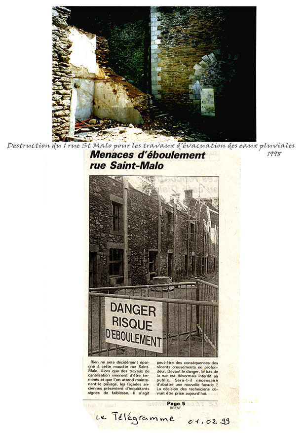 Destruction du 1 rue St Malo-1998